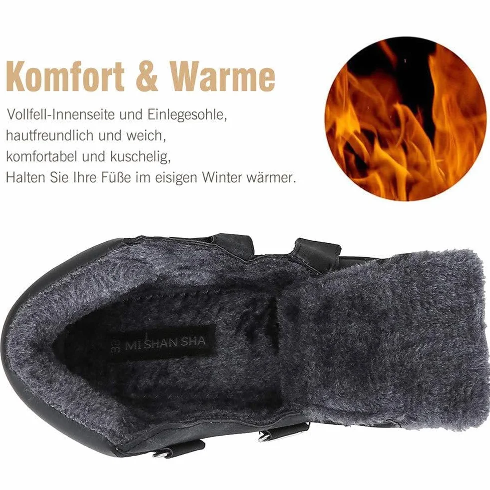 Mishansha Dziecięce buty zimowe z podszewką, dla chłopców i dziewczynek, rozm. 24-38