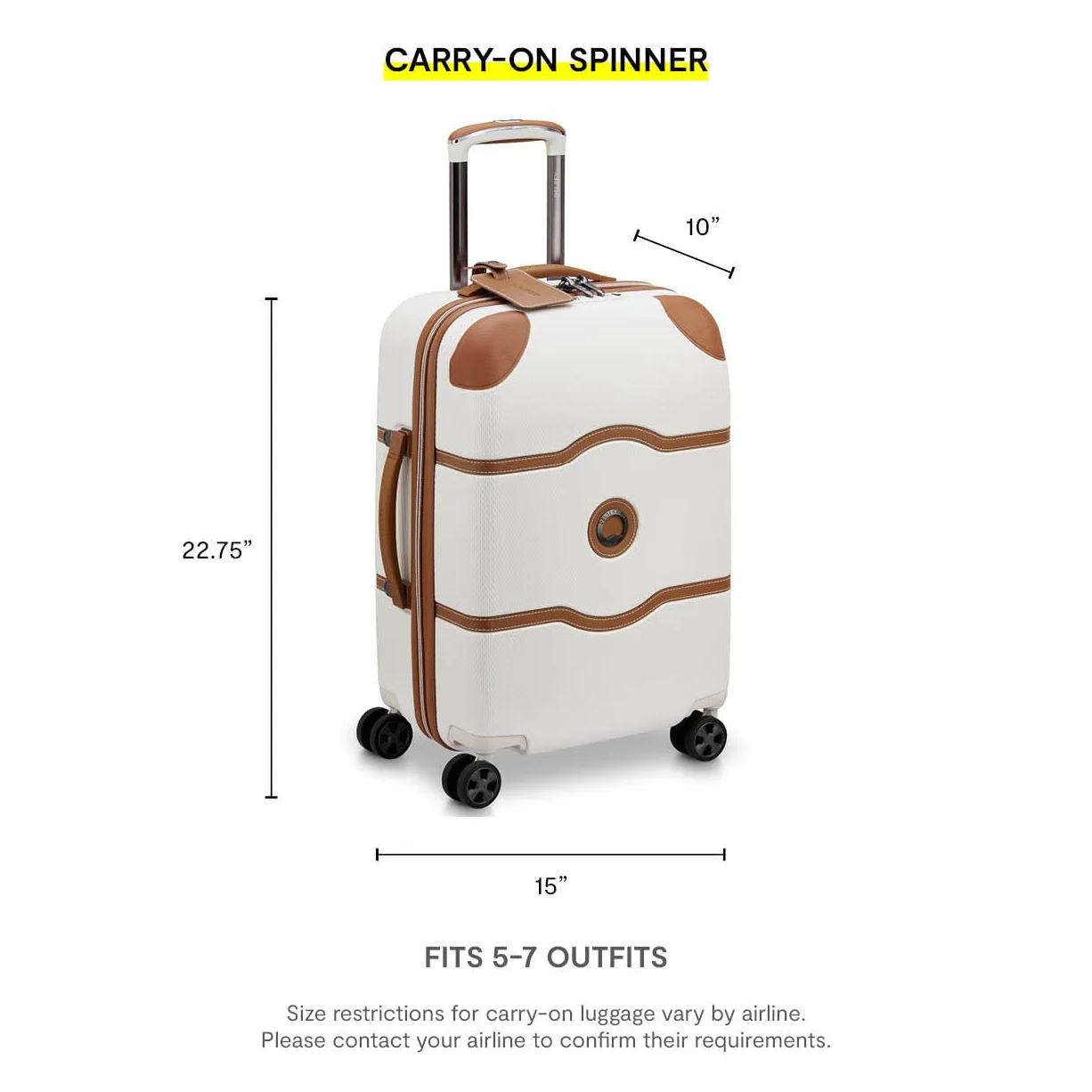 DELSEY PARIS Chatelet Air 2.0 Hardside Luggage with Spinner Wheels, Chocolate Brown, 2 Piece Set, (20/Backpack)