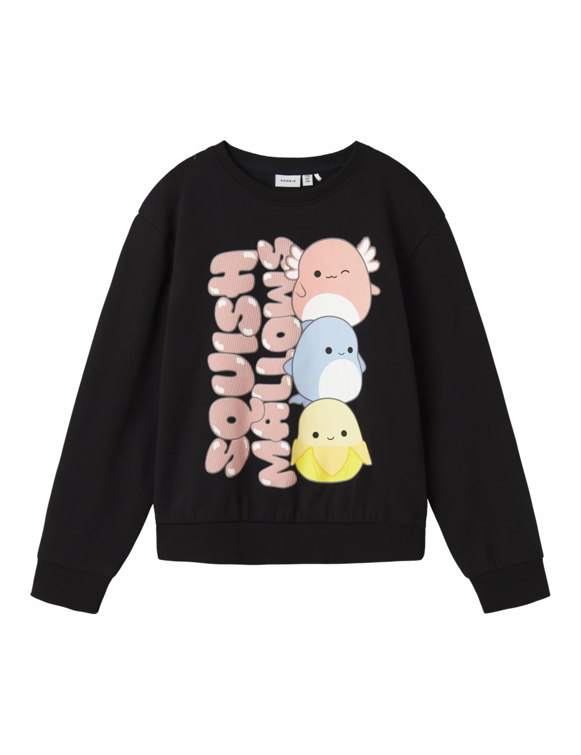 NAME IT Nkfjixero Squish Nreg Sweat Unb Bfu, czarny, 116