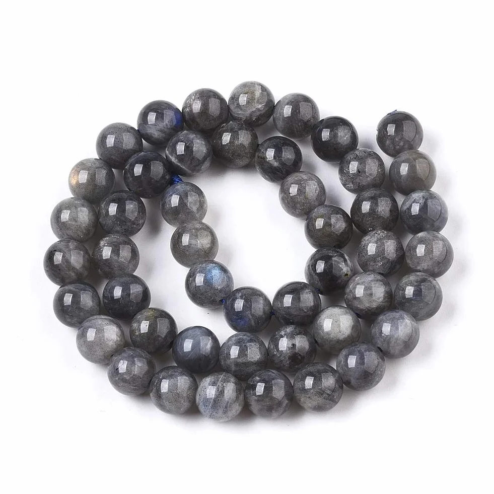 Naturalne labradoryt, koraliki z kamieni szlachetnych, 10 mm, do produkcji biżuterii, bransoletki, naszyjnika, okrągłych pereł (labradoryt, 10 mm)