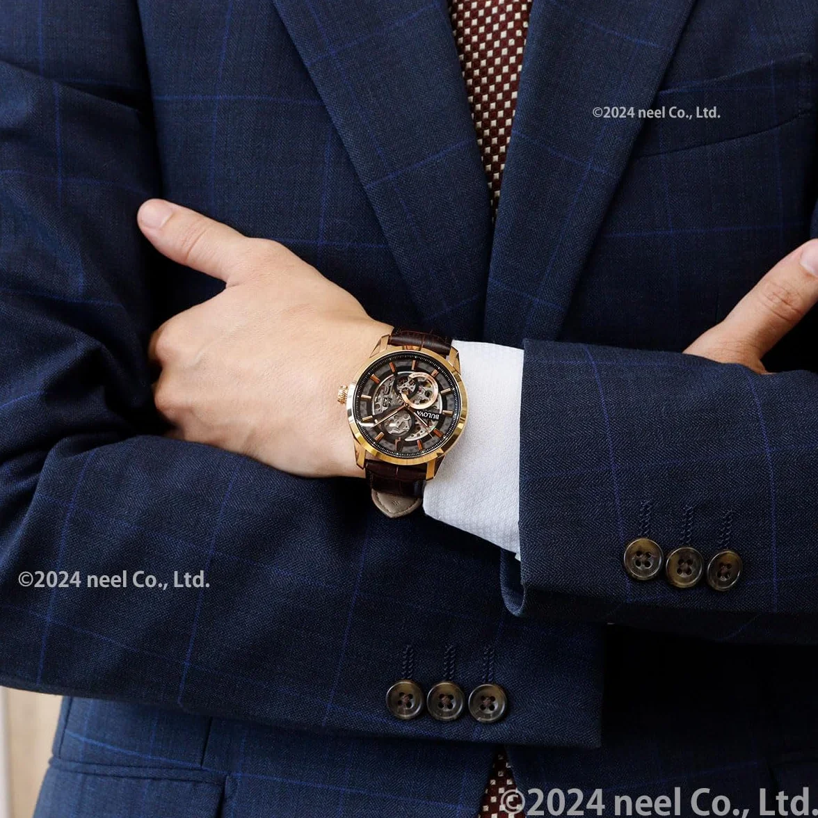 Bulova Sutton 97A169 Zegarek, Brązowy, 44 mm