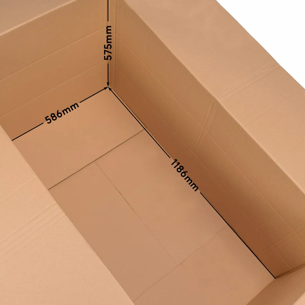 verpacking Karton składany 1200 x 600 x 600 mm, fala BC z wysokością 200, 400 mm, brązowy karton DHL | wersja i liczba sztuk do wyboru | maksymalny rozmiar opakowania DHL, karton wysyłkowy na duże