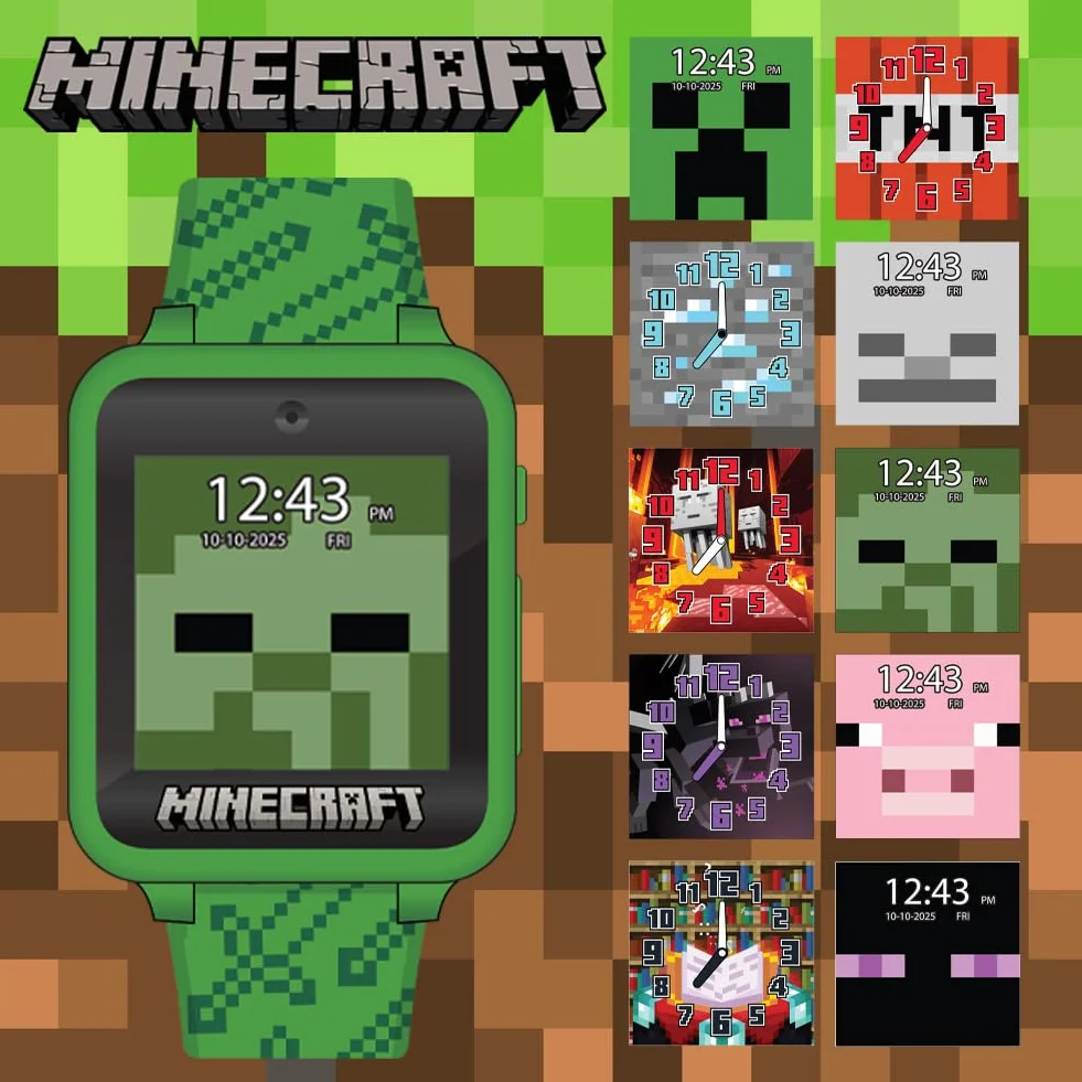 Minecraft MIN4045AZ Interaktywny smartwatch z ekranem dotykowym -