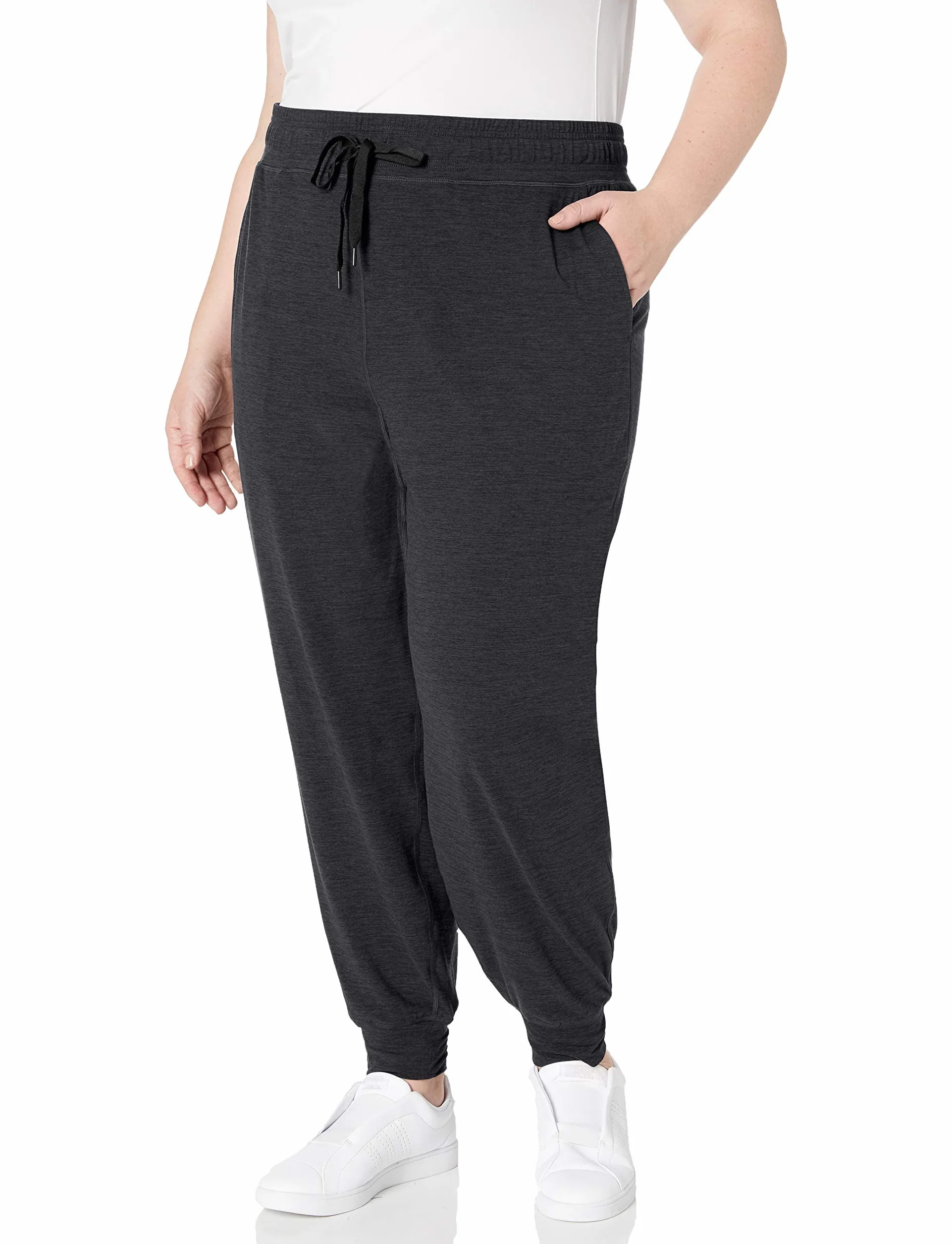 Amazon Essentials Kobiety Spodnie dresowe Brushed Tech Stretch (dostępne w dużych rozmiarach)