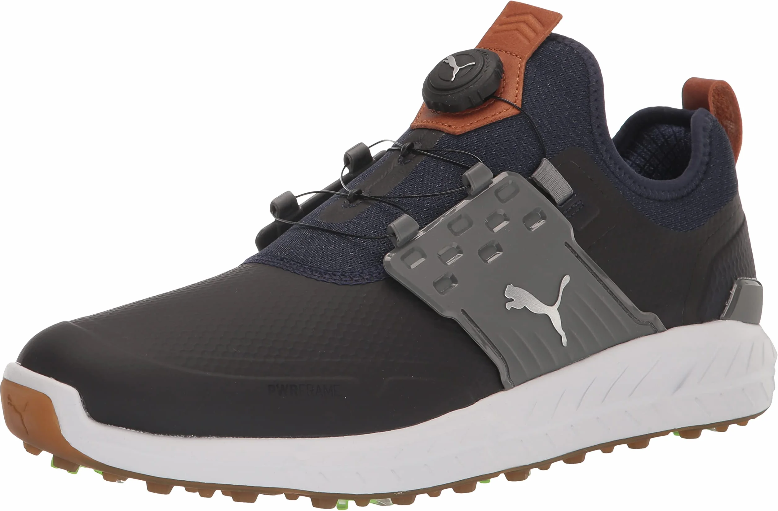 PUMA GOLF Ignite Articulate Disc męskie buty golfowe, Peacoat Puma Cichy odcień w kolorze srebrnym, 43 EU