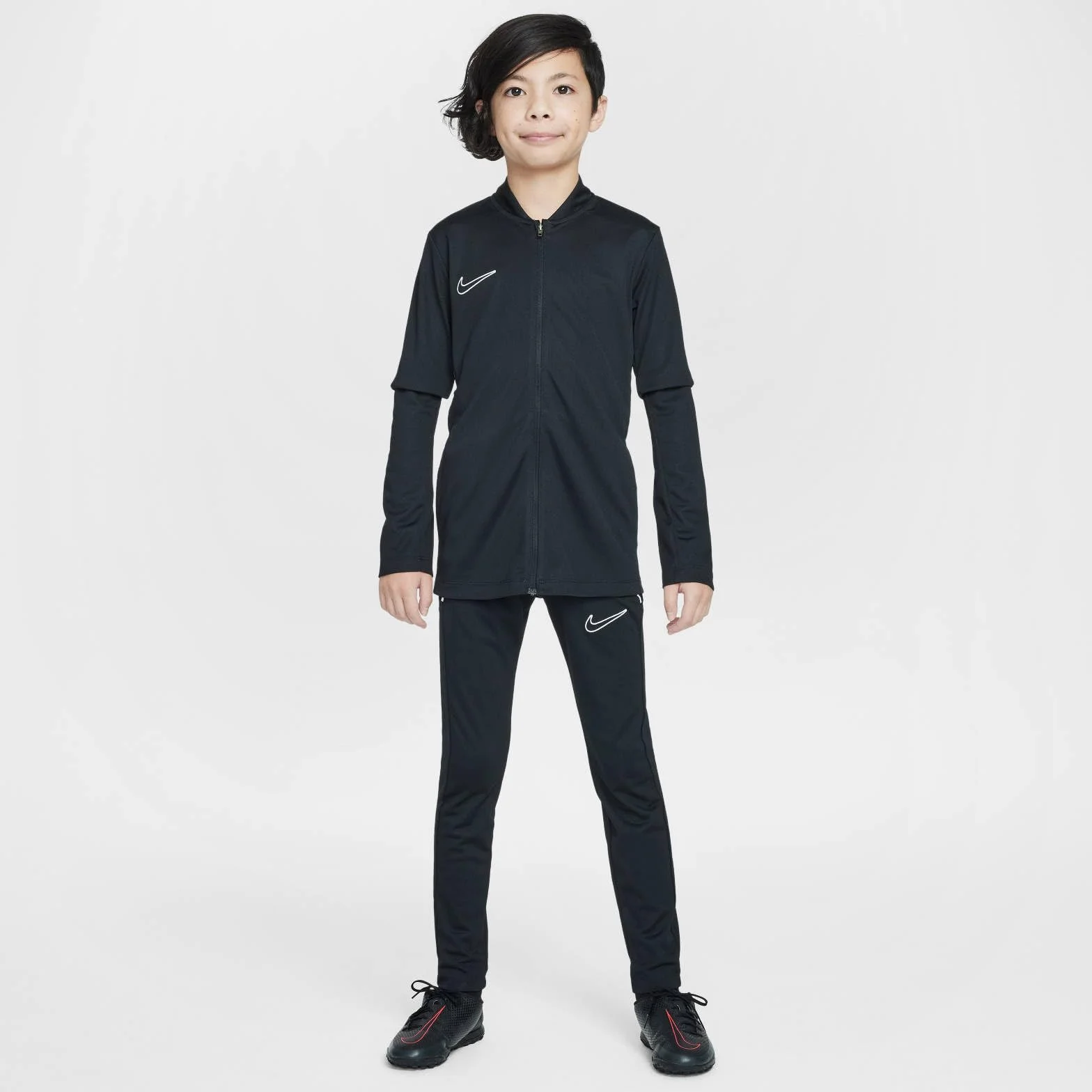 Nike Dzieci Dri-Fit Academy25 Pd Strój Sportowy Black/White/White 164/170