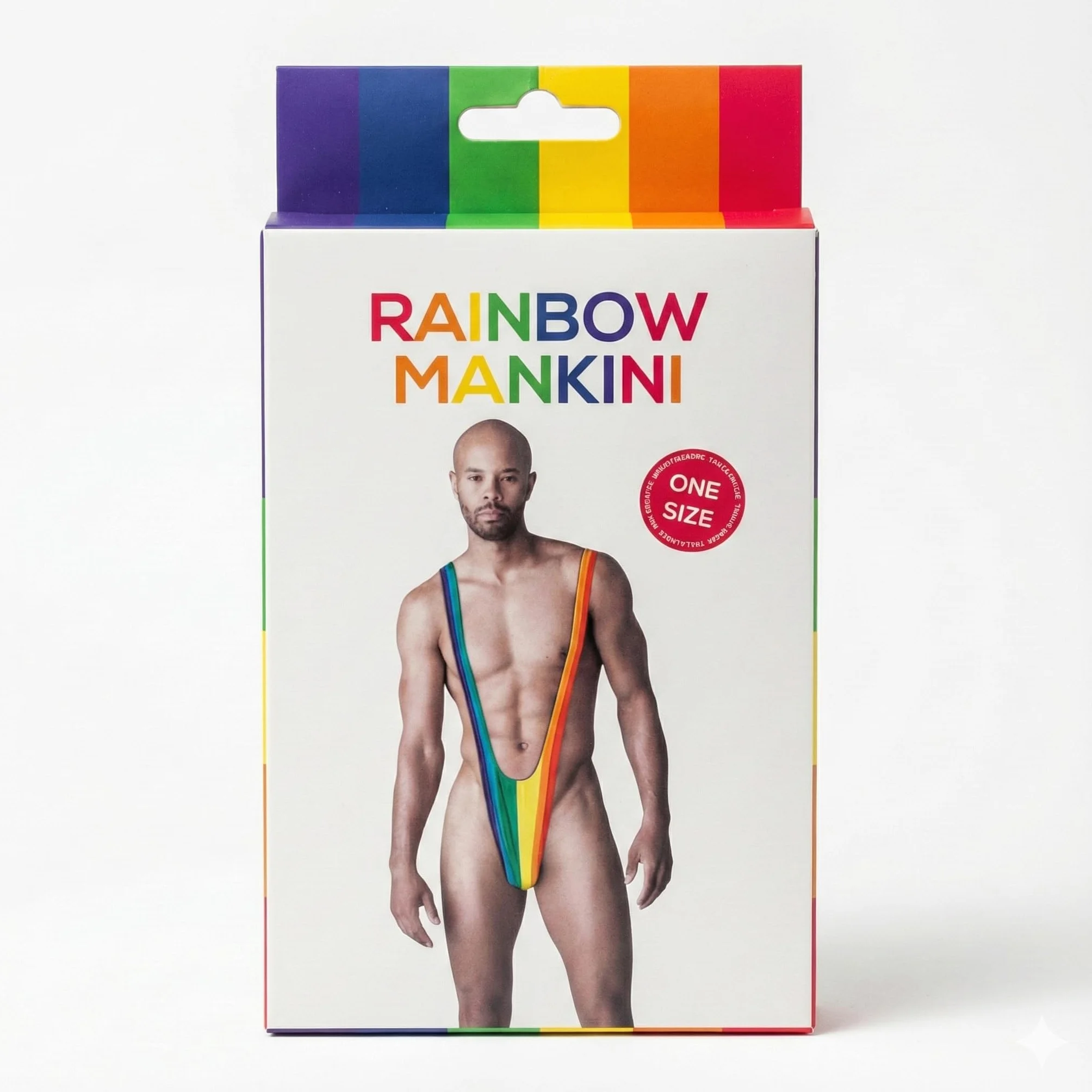 Zabawna impreza męski strój kąpielowy "Mankini" - wysokie majtki męskie dla odważnych - rozmiar uniwersalny