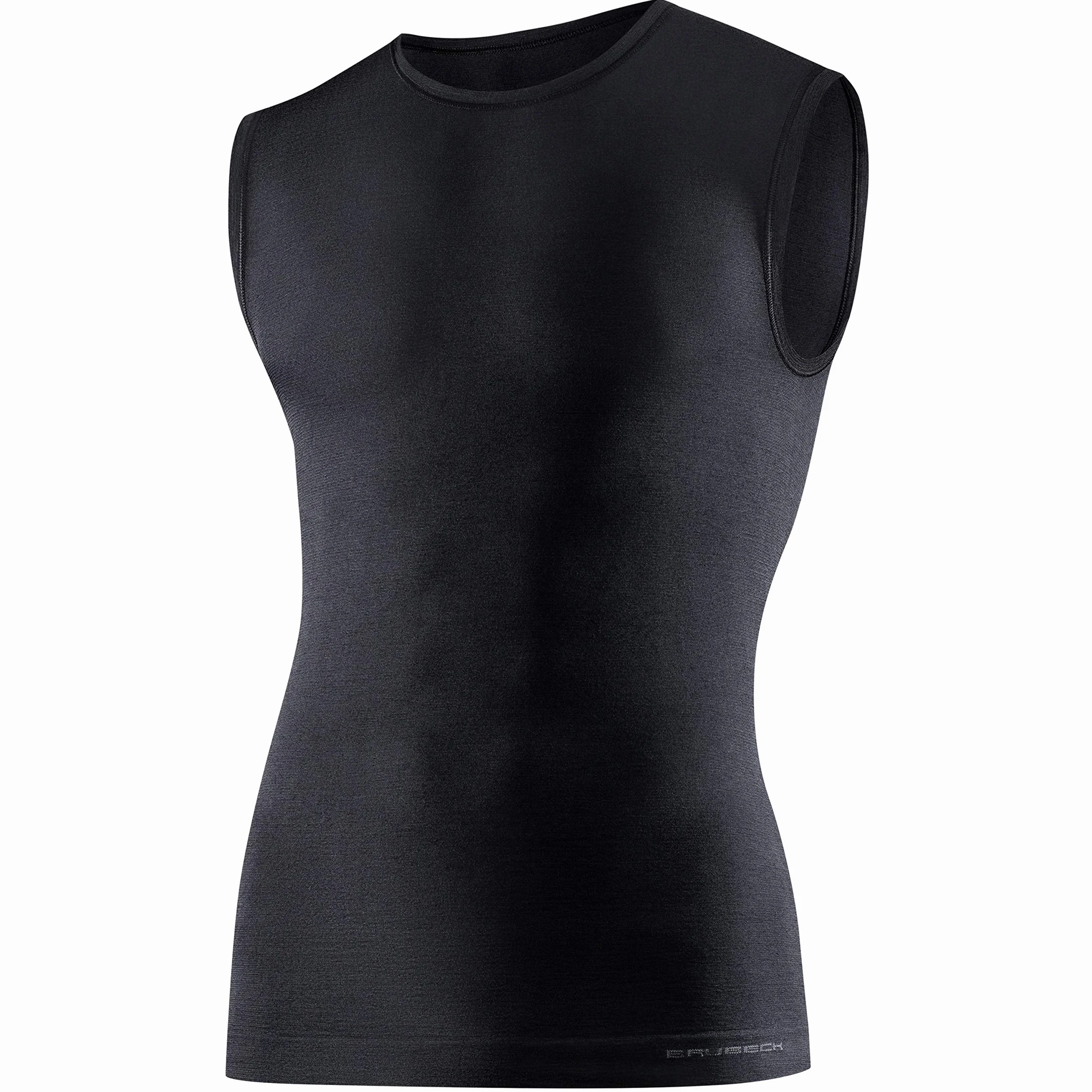 BRUBECK Męski tank top | bez rękawów | oddychający | sportowy | koszulka funkcyjna | górna część | 41% wełna z merynosów | SL10160