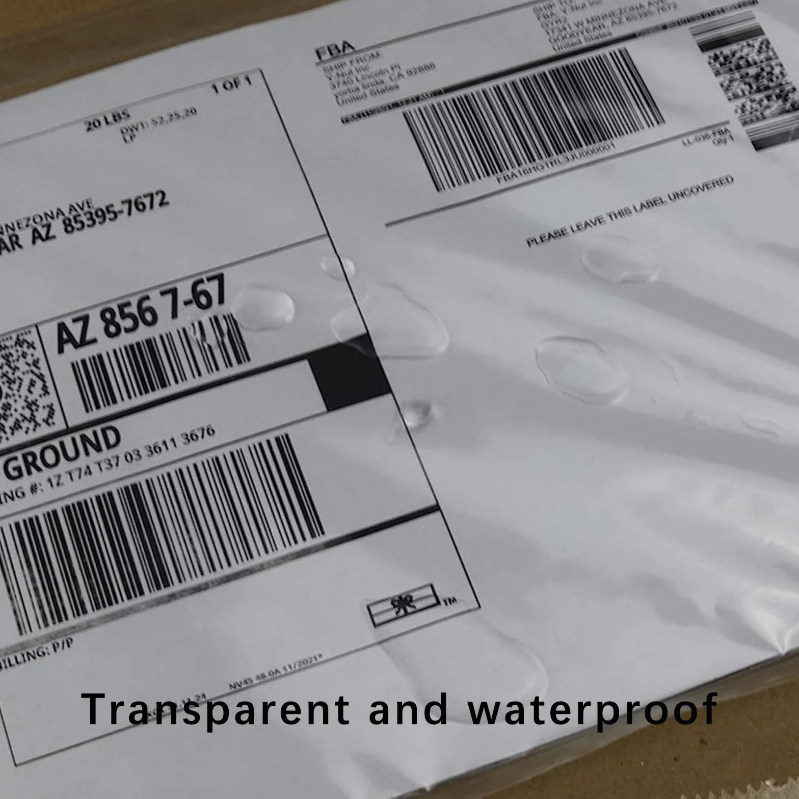 Przezroczyste woreczki wysyłkowe, portfel zamknięty na dokumenty, torebki pocztowe, przezroczyste kieszenie na notatki wysyłkowe, wodoodporne, na notatki dostawy, faktury, 25 szt