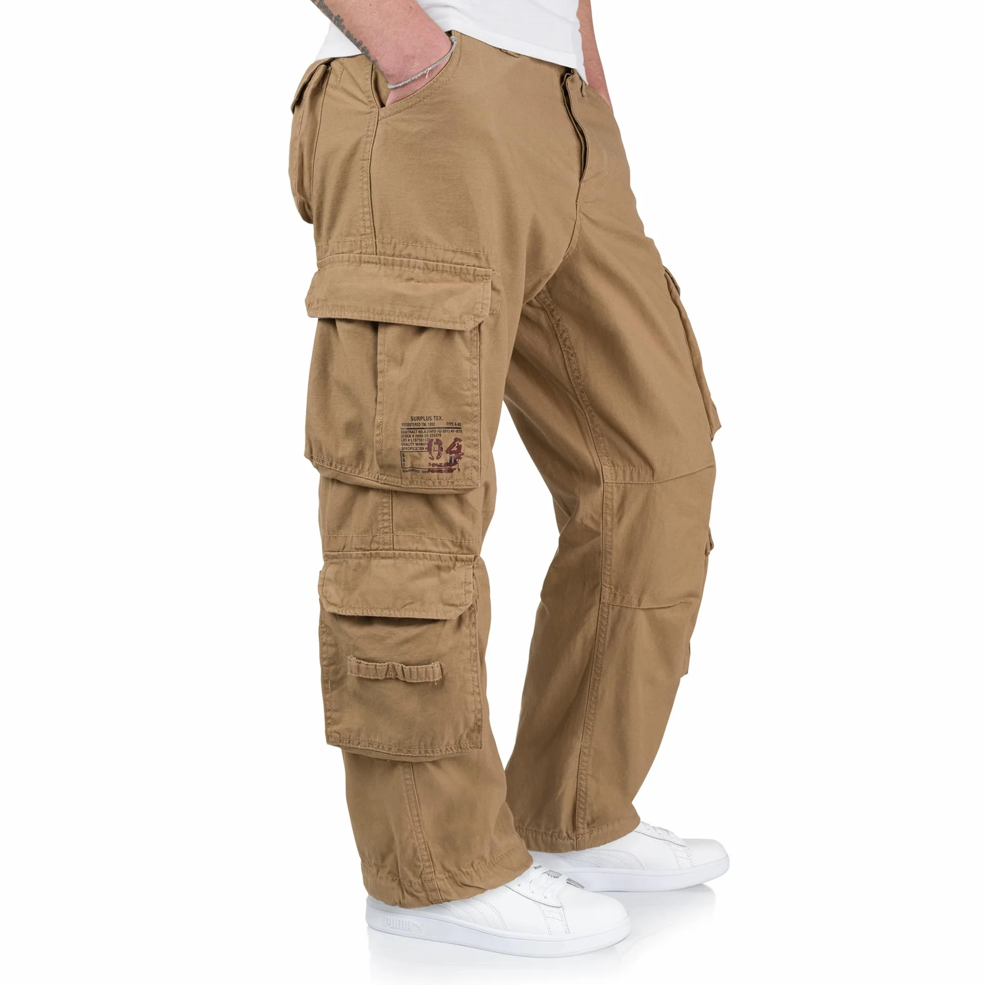 Surplus Raw Vintage Airborne Męskie Spodnie Cargo