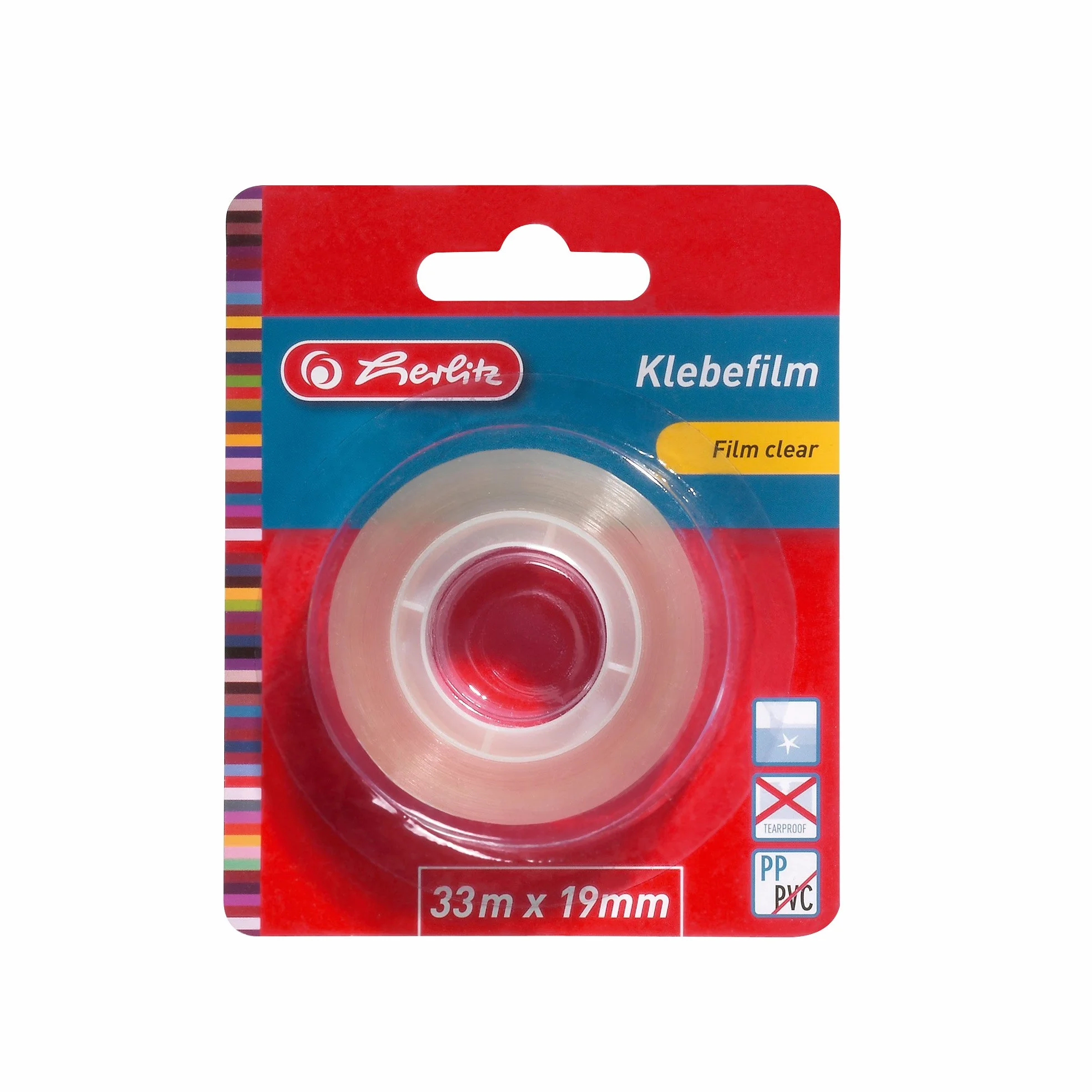 Taśma klejąca przezroczysta, 33 m/19 mm, 1 sztuka