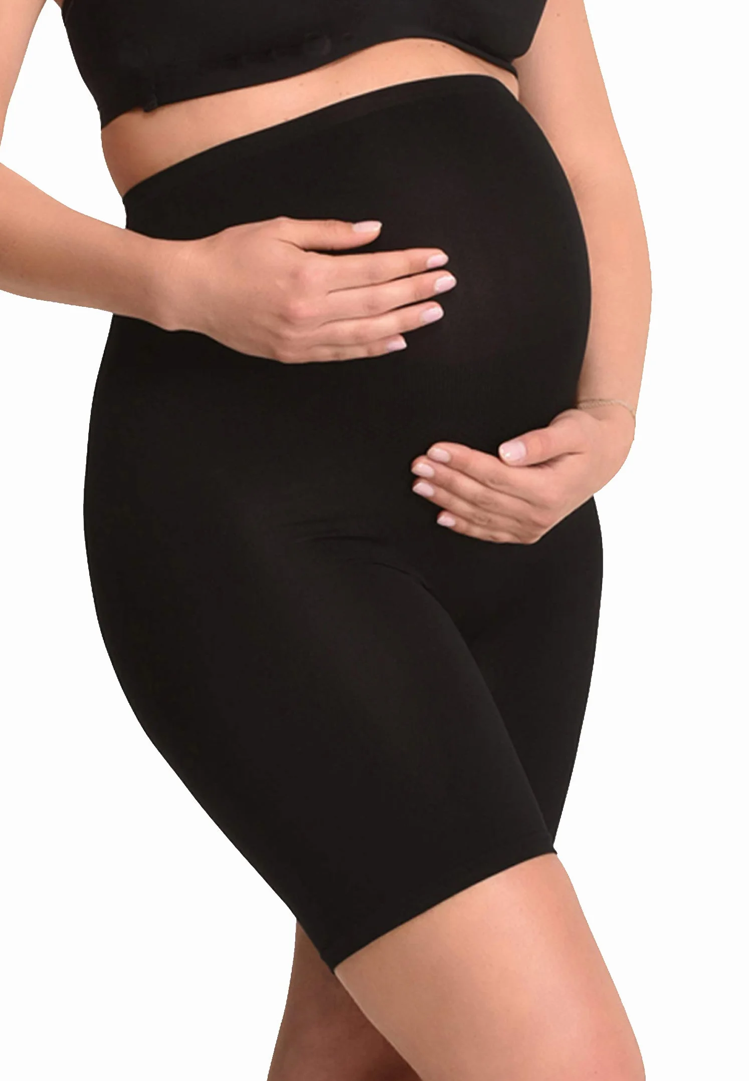 MAMSY bezszwowe szorty ciążowe z efektem modelującym