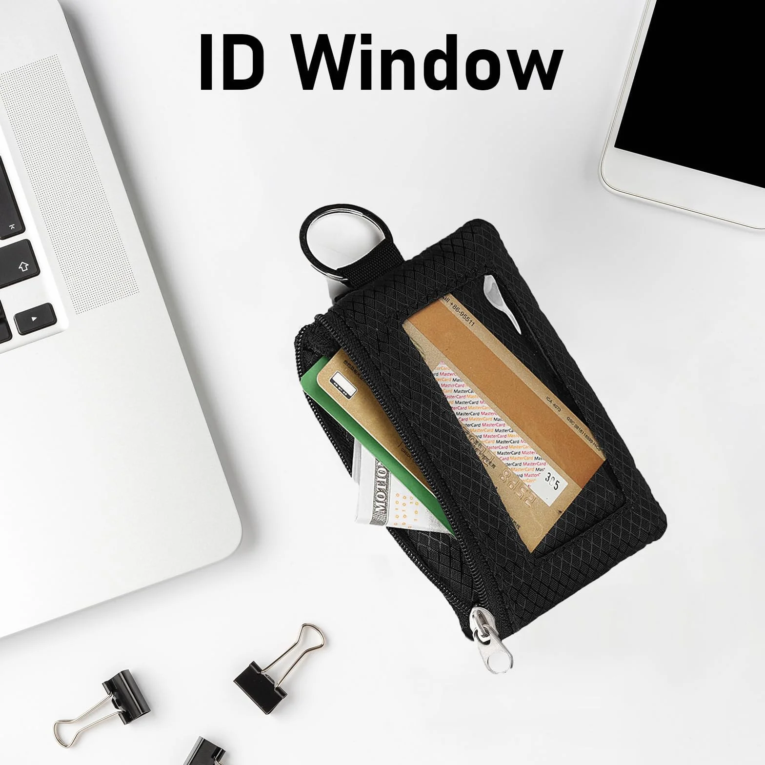 Torebka na piersi z ochroną RFID, portfel antykradzieżowy, uniseks, wodoszczelna, portmonetka męska, mała torebka podróżna z paskiem na paszport, karty kredytowe, monety, pieniądze (czarny)