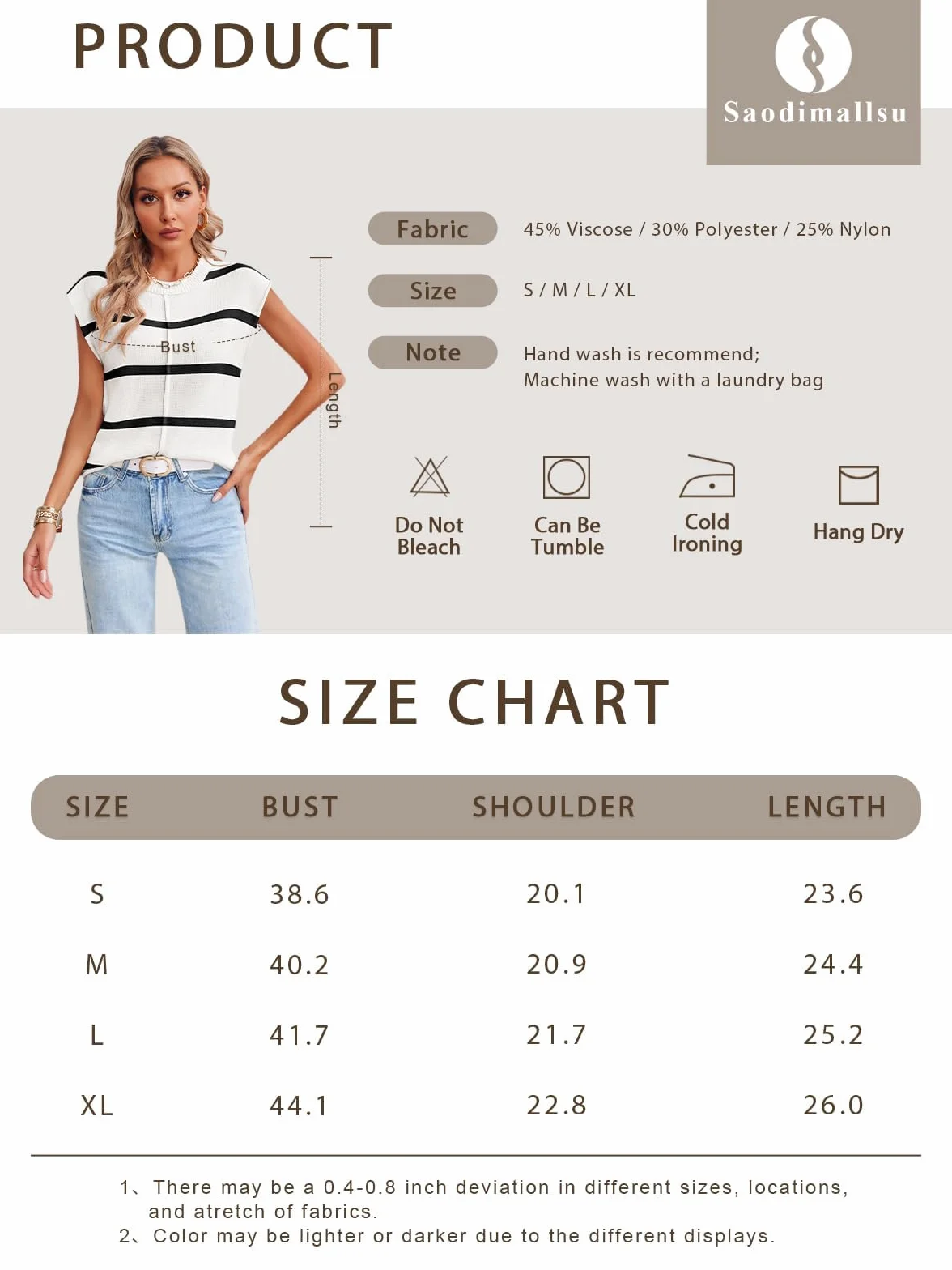 Saodimallsu Damska koszulka typu tank top, casualowa, okrągły dekolt, sweter z dzianiny, na lato, lekka, elegancka koszulka dresowa, top dla kobiet
