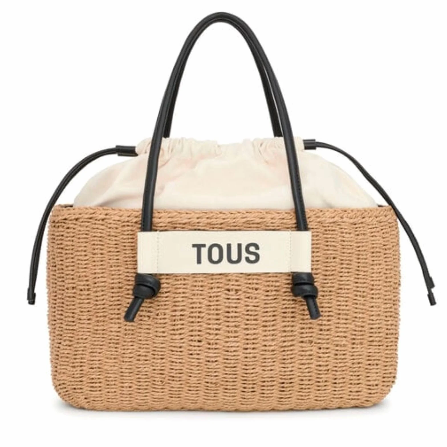 Tous Duża czarna torba damska rozmiar 23,5 x 39 x 14 cm, kolekcja Scoubidou