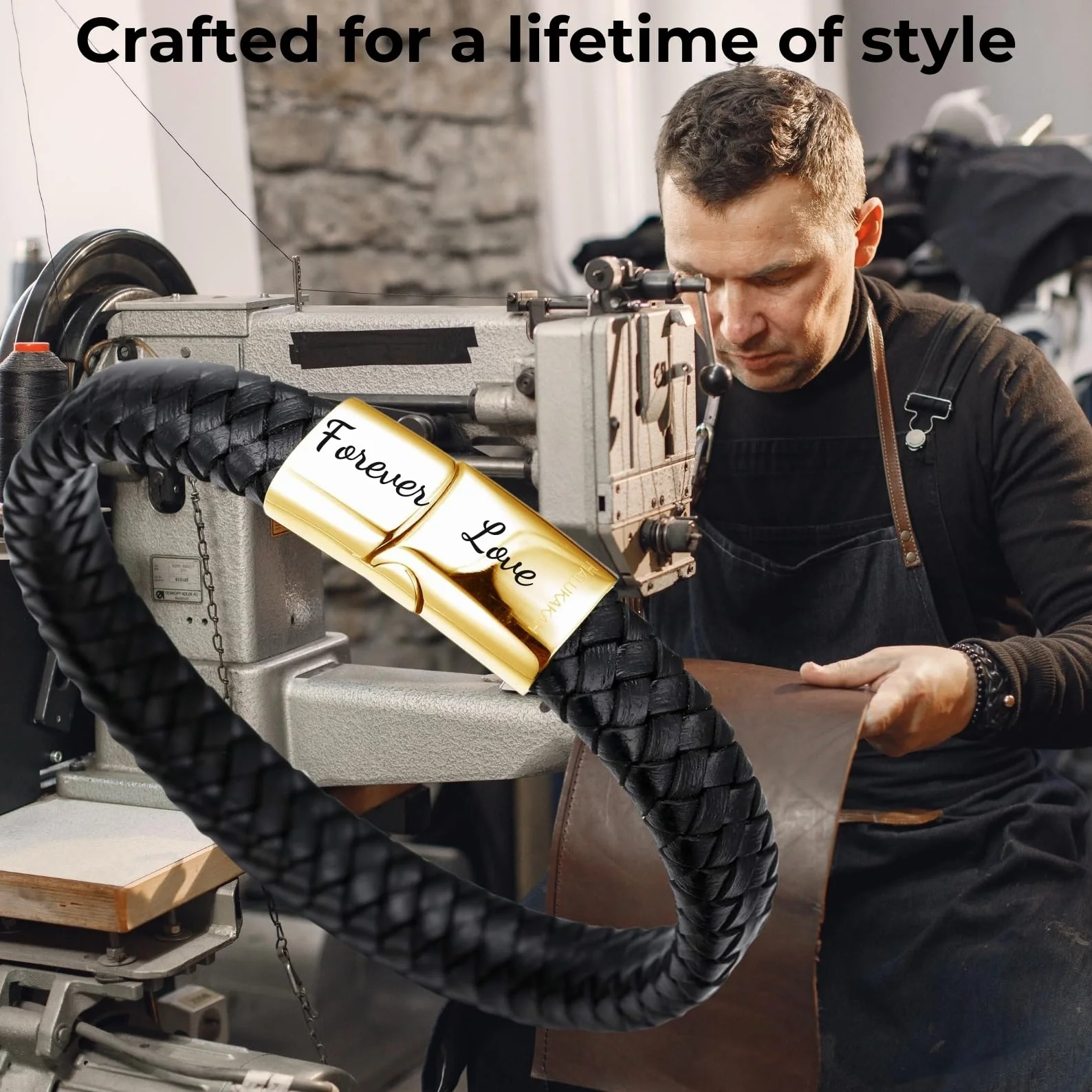 Halukakah Biżuteria dziecięca ● Solo Junior ● Skórzana bransoletka dla chłopców w kolorze brązowym/klasycznym czarnym, zaprojektowana dla dzieci w wieku 6-15 lat, z ekskluzywnym zamknięciem
