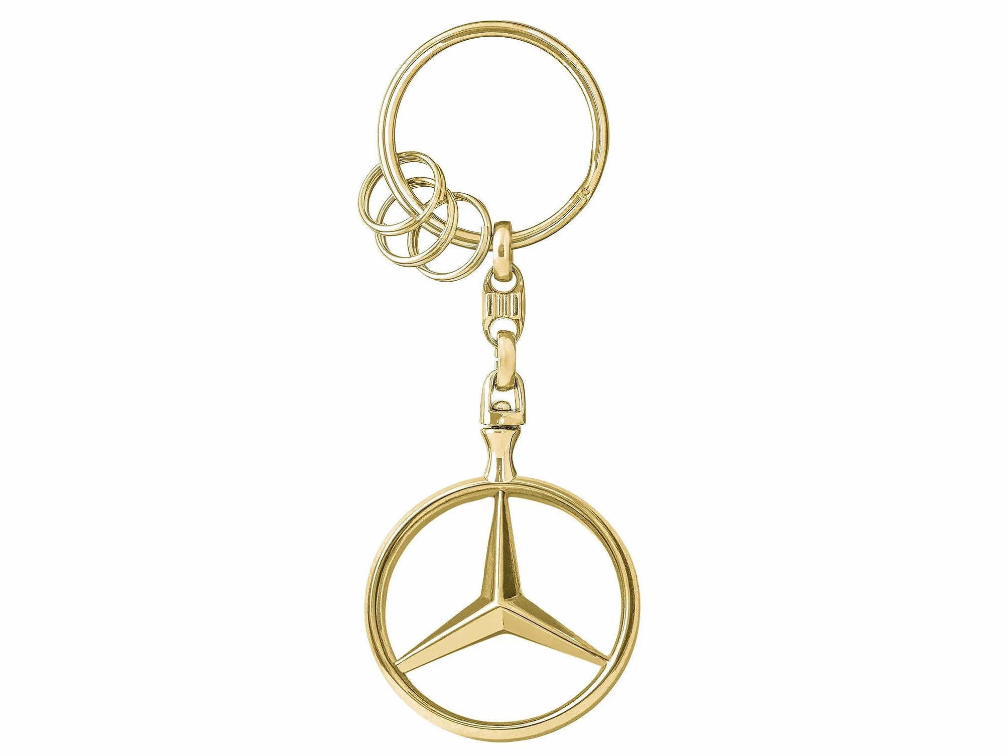 Mercedes-Benz Breloczek do kluczy Bruksela | złoty kolor | odlew ciśnieniowy