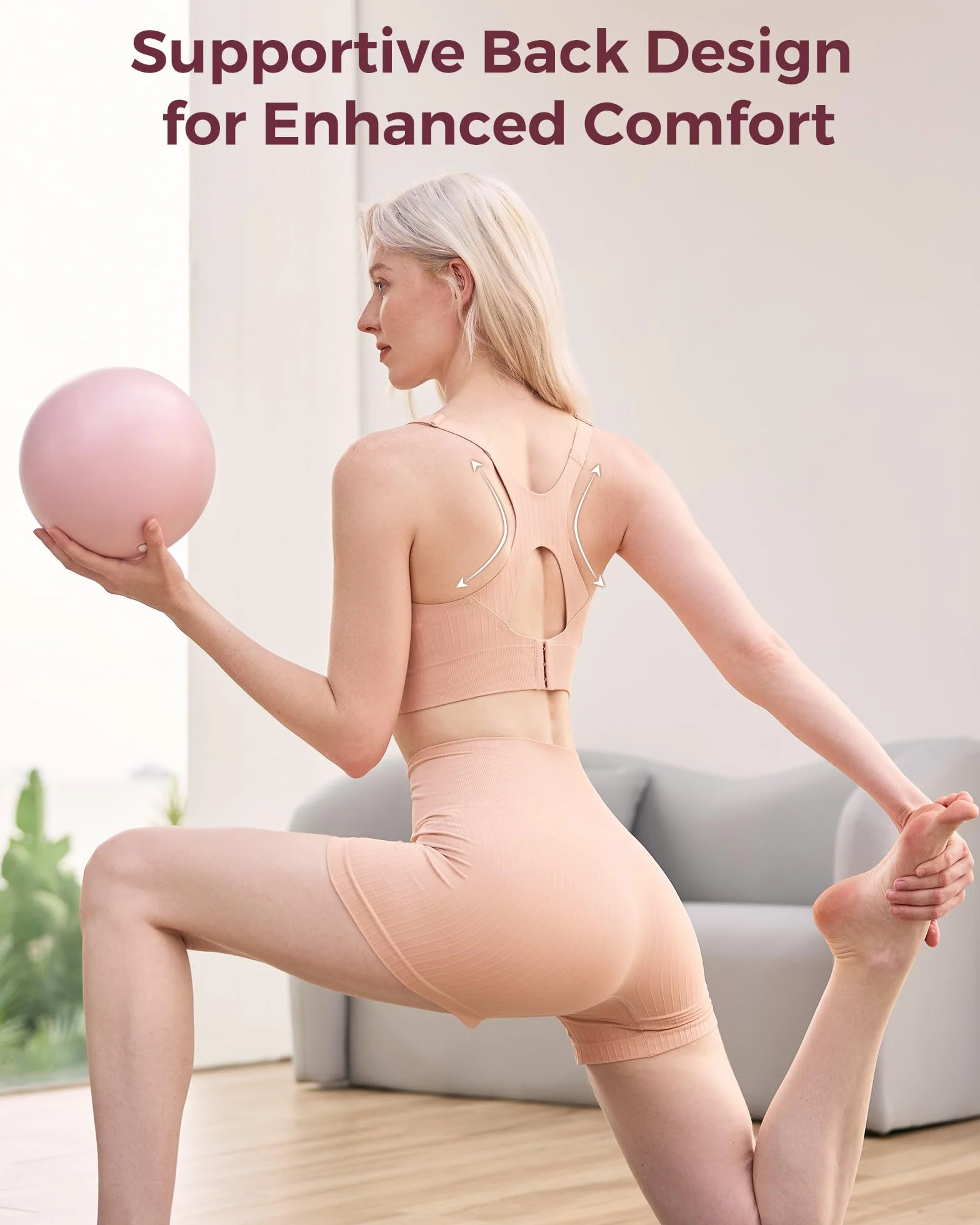 momcozy CoolFit biustonosz do karmienia | sportowy biustonosz do karmienia z efektem chłodzenia, do jogi i treningu, miękki, podpierający biustonosz ciążowy z racerback | oddychający i rozciągliwy