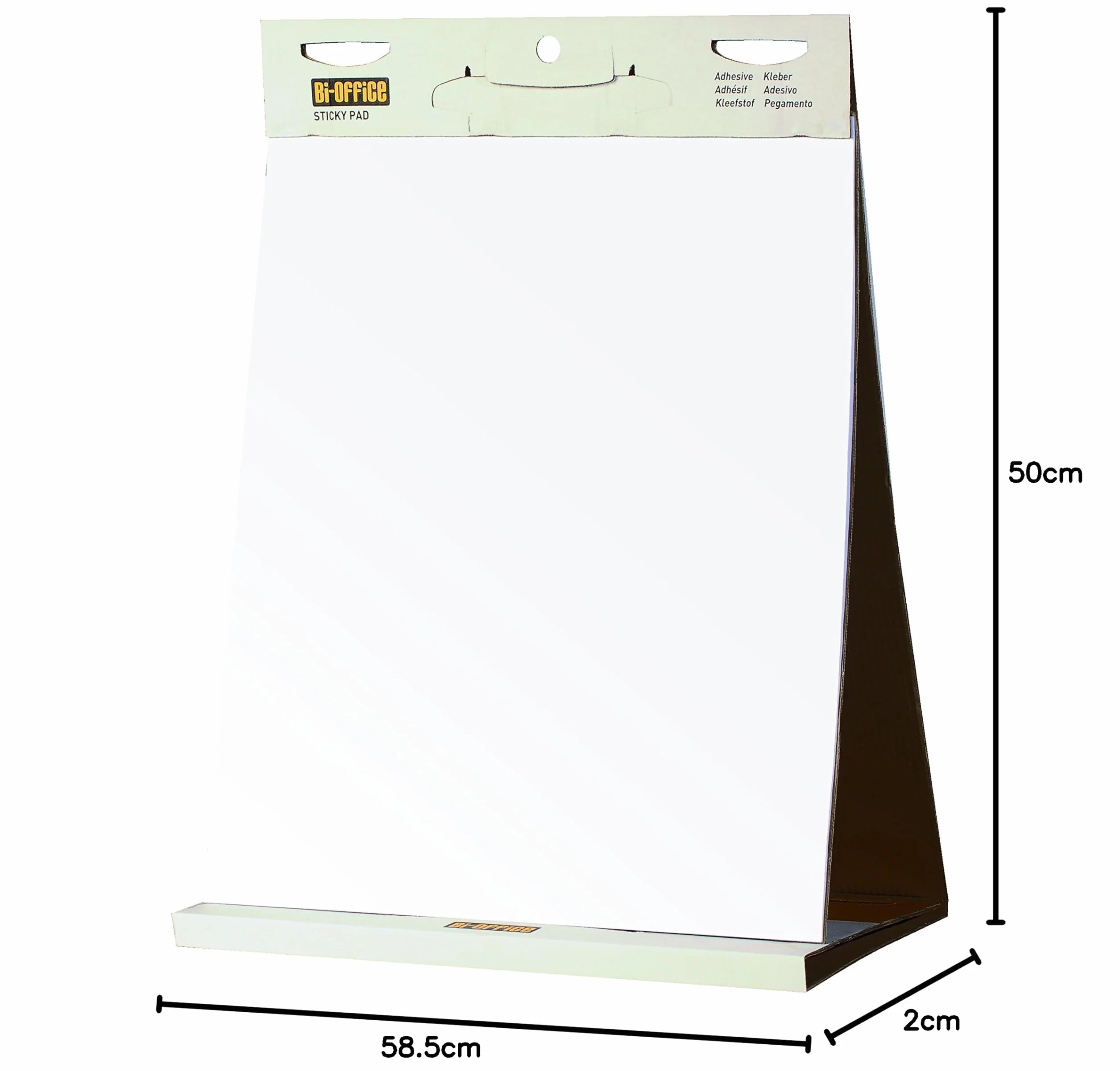 Bi-Office Fl148303 Stojak na Stół Flipchart, Biały, 58.5L x 59W cm